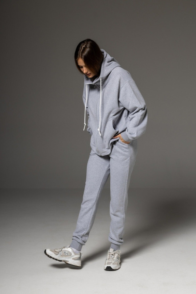 Бомбер, брюки Twok 112502 серый - фото 10