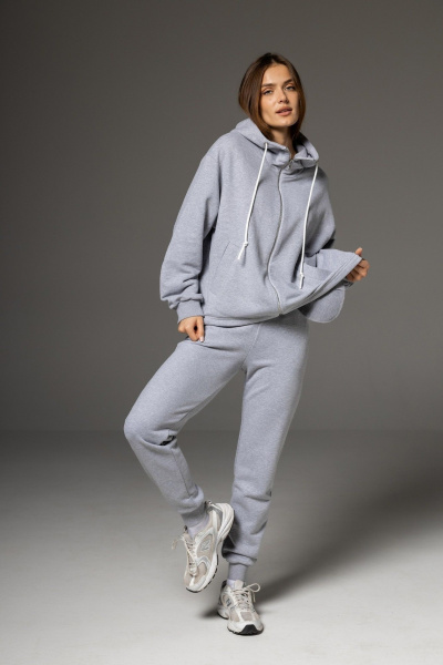 Бомбер, брюки Twok 112502 серый - фото 9