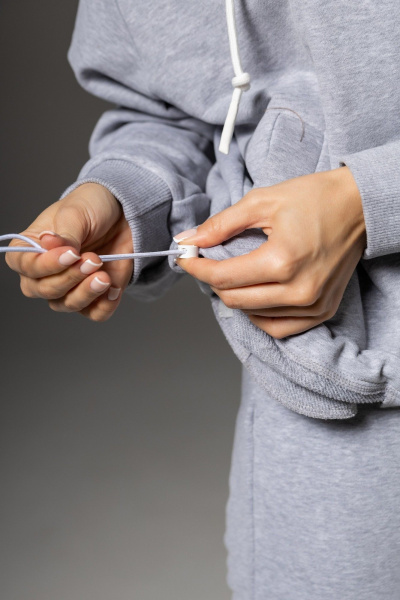 Бомбер, брюки Twok 112502 серый - фото 7