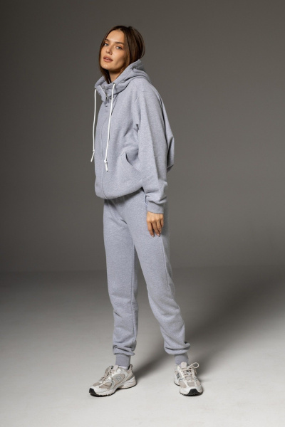 Бомбер, брюки Twok 112502 серый - фото 2