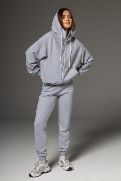 Бомбер, брюки Twok 112502 серый - фото 1