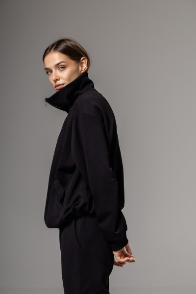 Бомбер, брюки Twok 112508 черный - фото 4