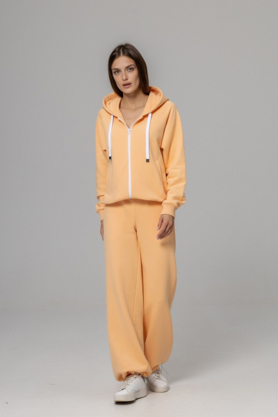 Бомбер, брюки Twok 925711 персик - фото 7