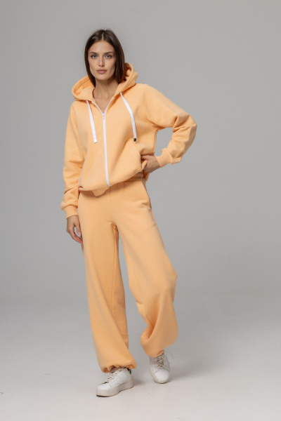 Бомбер, брюки Twok 925711 персик - фото 1