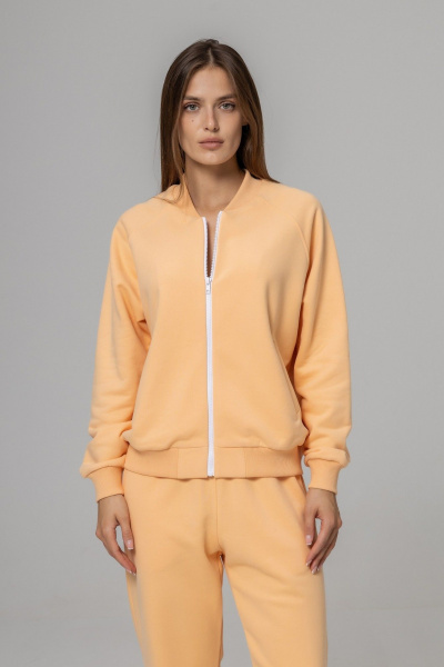 Бомбер, брюки Twok 925712 персик - фото 7