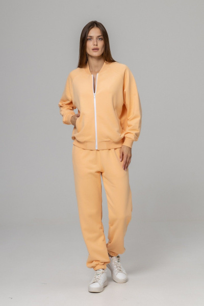 Бомбер, брюки Twok 925712 персик - фото 6