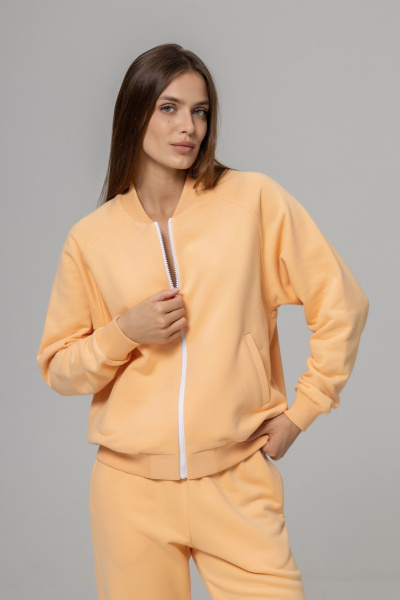 Бомбер, брюки Twok 925712 персик - фото 5