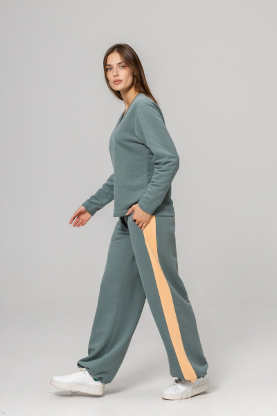 Брюки, джемпер Twok 925714 шалфей - фото 4