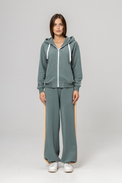 Бомбер, брюки Twok 925715 шалфей - фото 4