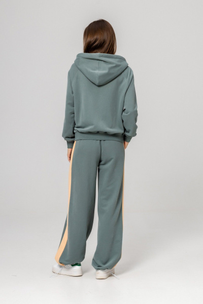 Бомбер, брюки Twok 925715 шалфей - фото 6