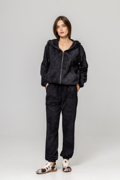 Бомбер, брюки Twok 925720 черный принт - фото 2