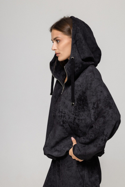 Бомбер, брюки Twok 925720 черный принт - фото 4