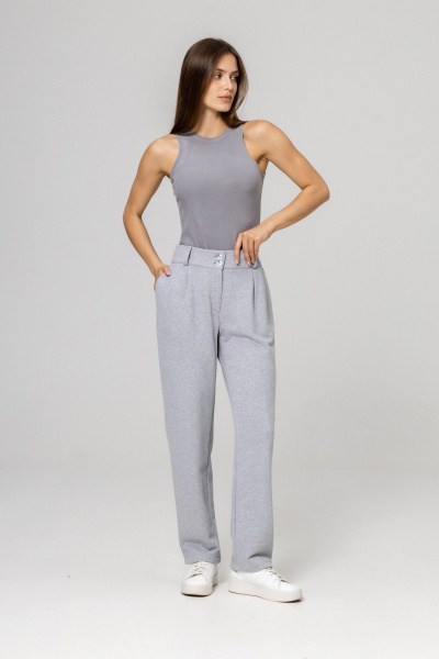Брюки, кардиган Twok 952727 серый - фото 7