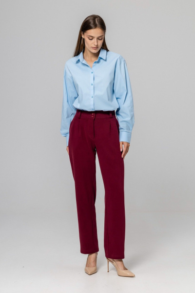 Брюки Twok 952728 бургунди - фото 6