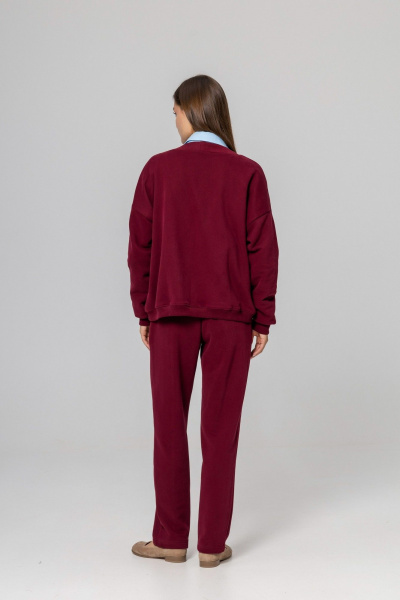 Кардиган Twok 952729 бургунди - фото 8