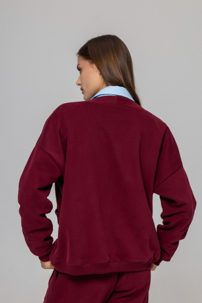 Кардиган Twok 952729 бургунди - фото 3