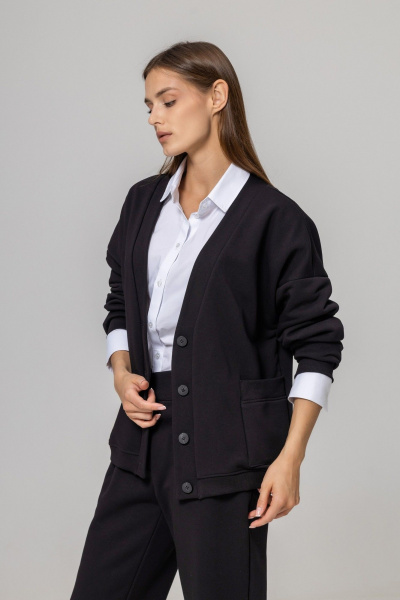 Кардиган Twok 952735 черный - фото 3