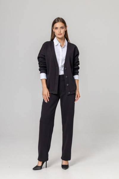 Брюки, кардиган Twok 952736 черный - фото 1