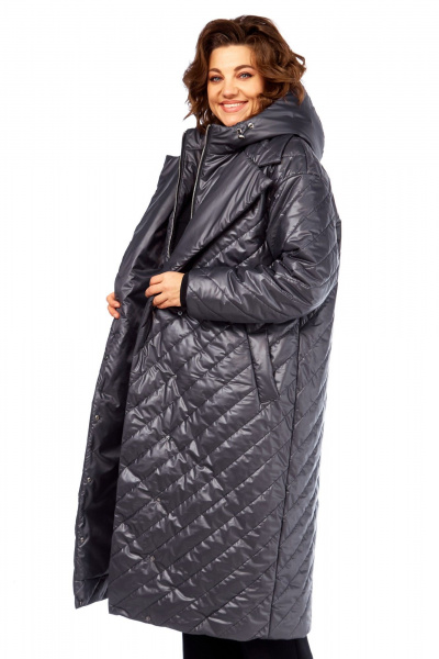 Пальто Диомант 2131 серый - фото 20