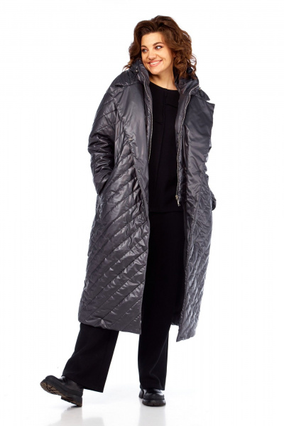 Пальто Диомант 2131 серый - фото 18