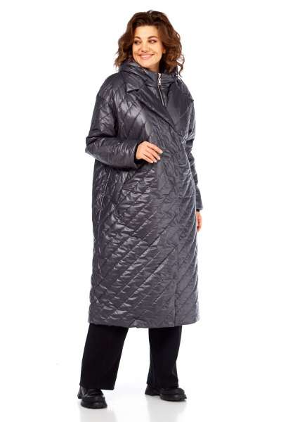 Пальто Диомант 2131 серый - фото 14