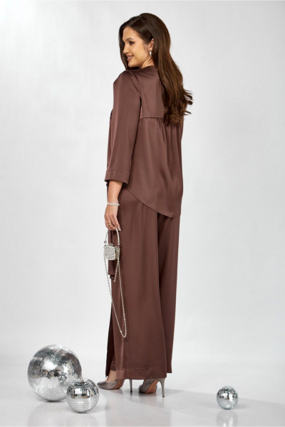 Блуза, брюки ZigzagStyle 626 молочный шоколад - фото 10