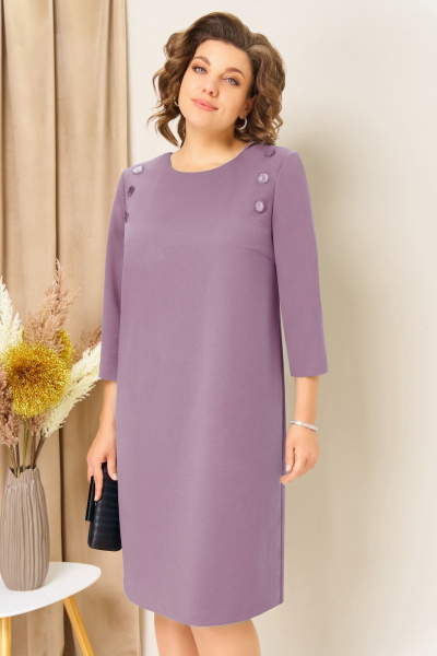 Платье VOLNA 1457 лиловый - фото 3