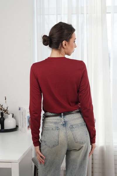 Джемпер Купалинка 668243.158-164 бордовый - фото 6