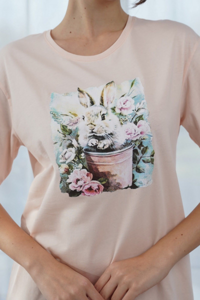 Сорочка Купалинка 688214.158-164 светло-розовый - фото 2