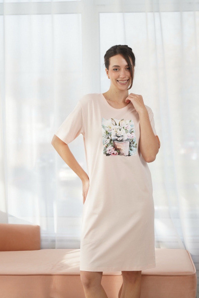 Сорочка Купалинка 688214.158-164 светло-розовый - фото 1