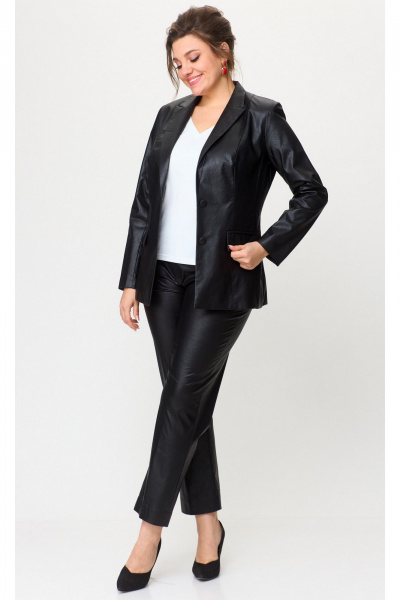 Брюки, жакет БелЭльСтиль 412-3_03_22+586-2_76_22 черный - фото 2