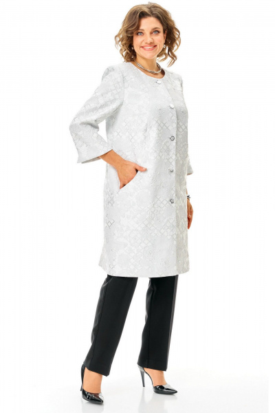 Жакет БелЭльСтиль 727-2_91_22 серебро - фото 4