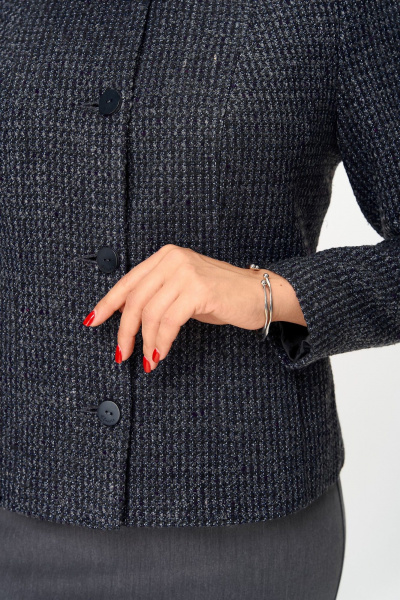 Жакет, юбка ANASTASIA MAK 1302 серый - фото 10