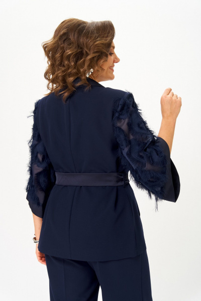 Брюки, жакет ANASTASIA MAK 1307 синий - фото 13