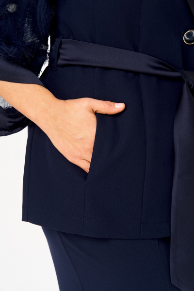 Брюки, жакет ANASTASIA MAK 1307 синий - фото 10