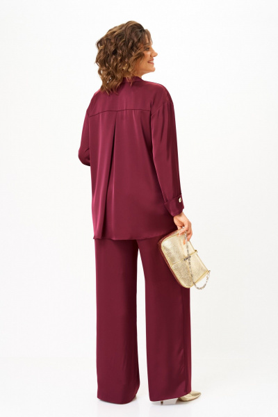 Блуза, брюки Aira Style 24245 винный - фото 6