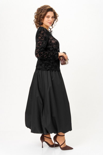 Топ, юбка Aira Style 24136 черный - фото 2