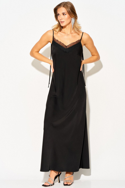 Джемпер, платье Laikony L-504 черный - фото 15