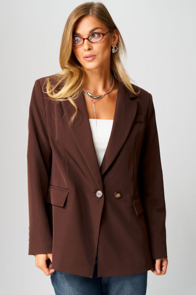 Жакет Laikony L-753 шоколадный - фото 5