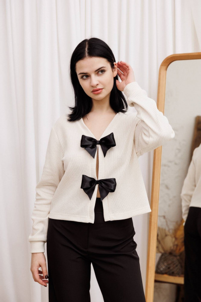 Кофта AVEEVA 55477 молочный - фото 1