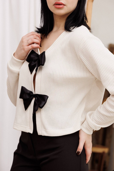 Кофта AVEEVA 55477 молочный - фото 2