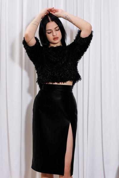 Кофта AVEEVA 55580 черный - фото 3