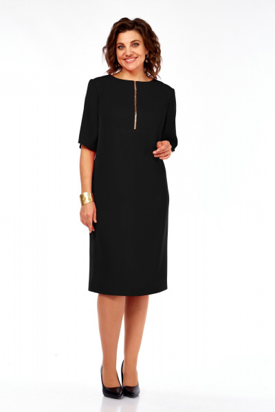 Платье Ольга Стиль С-984 черный - фото 1