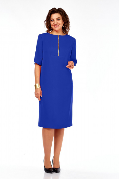 Платье Ольга Стиль С-984 васильковый - фото 2