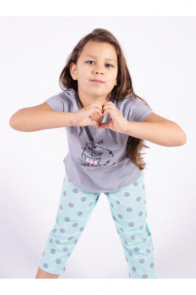 Капри, майка 8 Марта 132590-4С594Д40-146 серый - фото 5