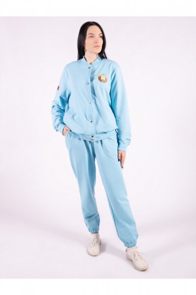 Бомбер, брюки 8 Марта 1119-4С5128Д40-170 голубой - фото 1