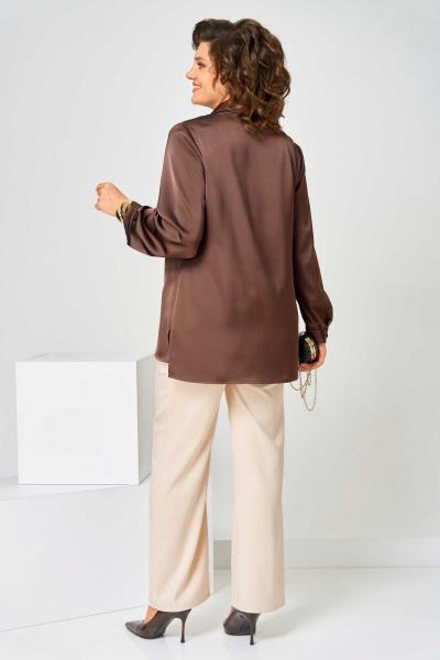 Блуза Асолия 4101 коричневый - фото 8