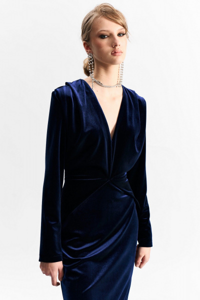 Платье MilMil 1273 темно-синий - фото 11