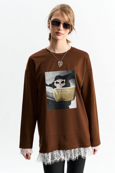 Лонгслив MilMil 1280 корица - фото 4