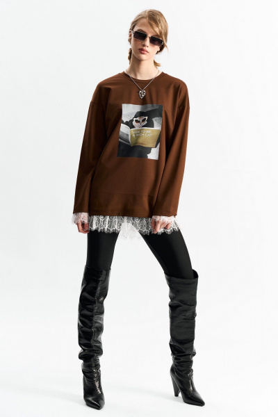 Лонгслив MilMil 1280 корица - фото 3